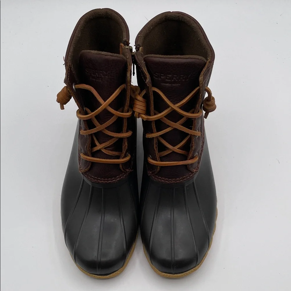 Sperry Women’s Waterproof Duck Boots Size 8 Dark Brown - Picture 14 of 16